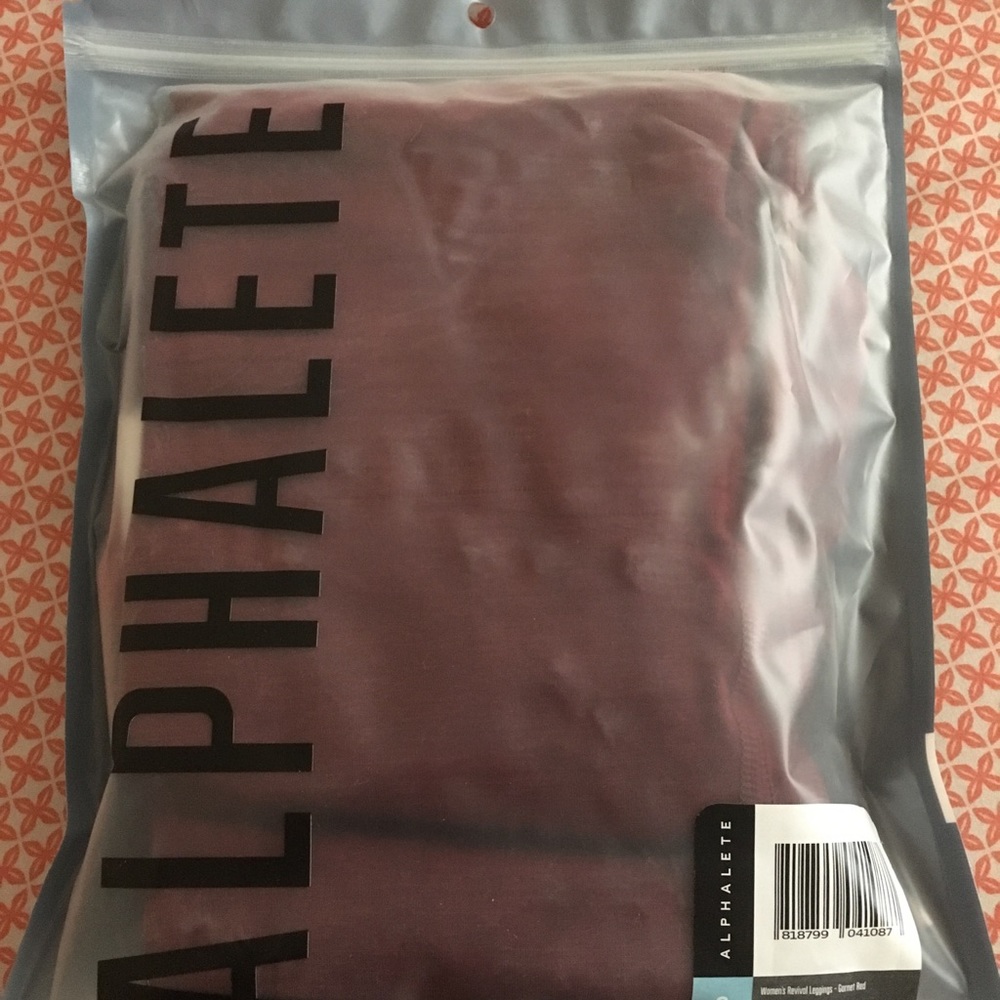 NWT Sold out Garnet Red Alphalete Revival Leggings